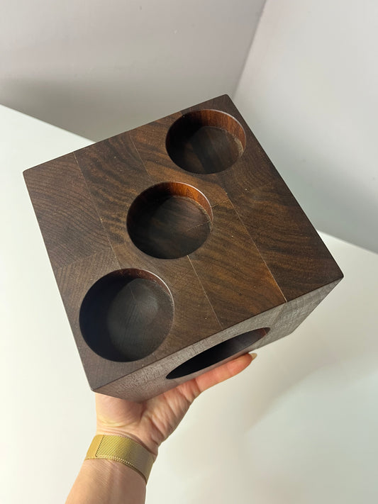 Großer Würfel Teak aus Dänemark