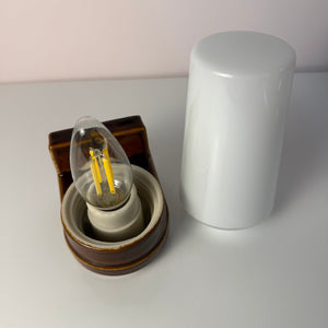 Wandlampe Modell 6080 braun von Sigvard Bernadotte für Ifö