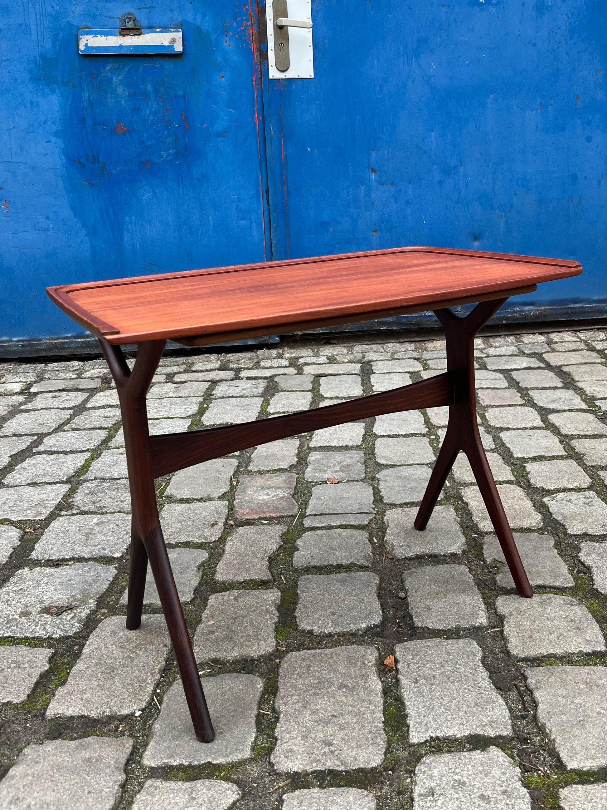 Beistelltisch Teak mit Auszug aus Dänemark