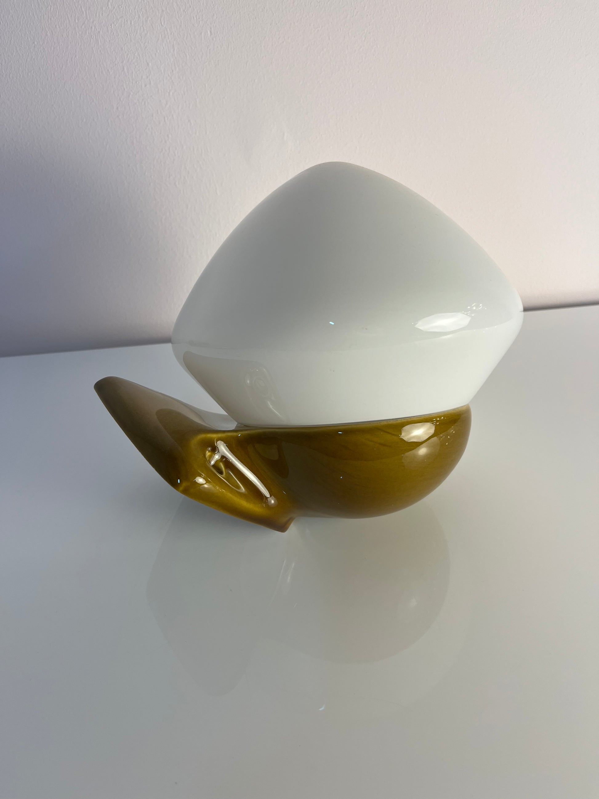 Wandlampe Modell 6030 oliv von Sigvard Bernadotte für Ifö