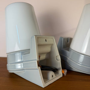 Set: 2x Wandlampe Modell 6070 weiß Sigvard Bernadotte für Ifö