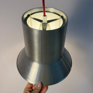 Hängelampe Auditorie 1 silber weiß von Svend Middelboe für Nordisk Solar