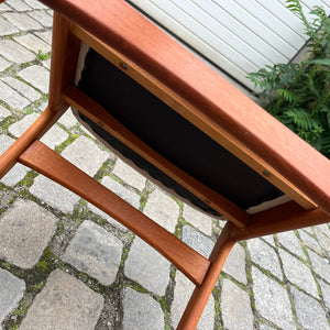 Set: 6x Polsterstuhl beige Teak Cord von Erik Buch