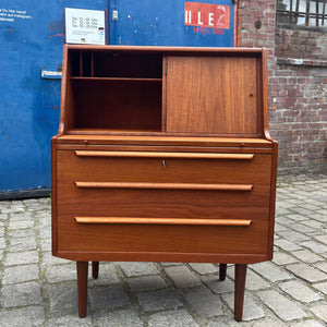 Sekretär Teak mit Spiegel aus Dänemark