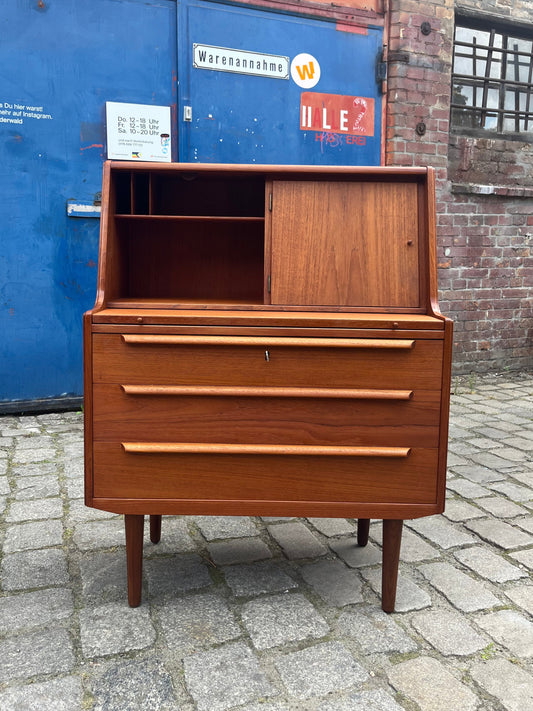 Sekretär Teak mit Spiegel aus Dänemark