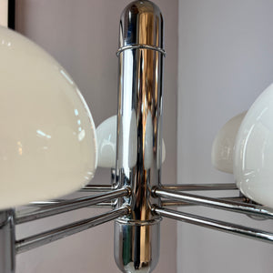 Kronleuchter Chrom Milchglas