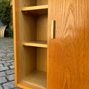 Schrank Typ 605/2 Esche auf Hairpinlegs von Hellerau