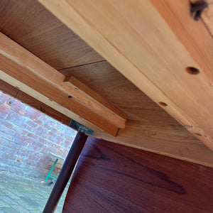 Esstisch Teak verlängerbar mit eingehängten Platten