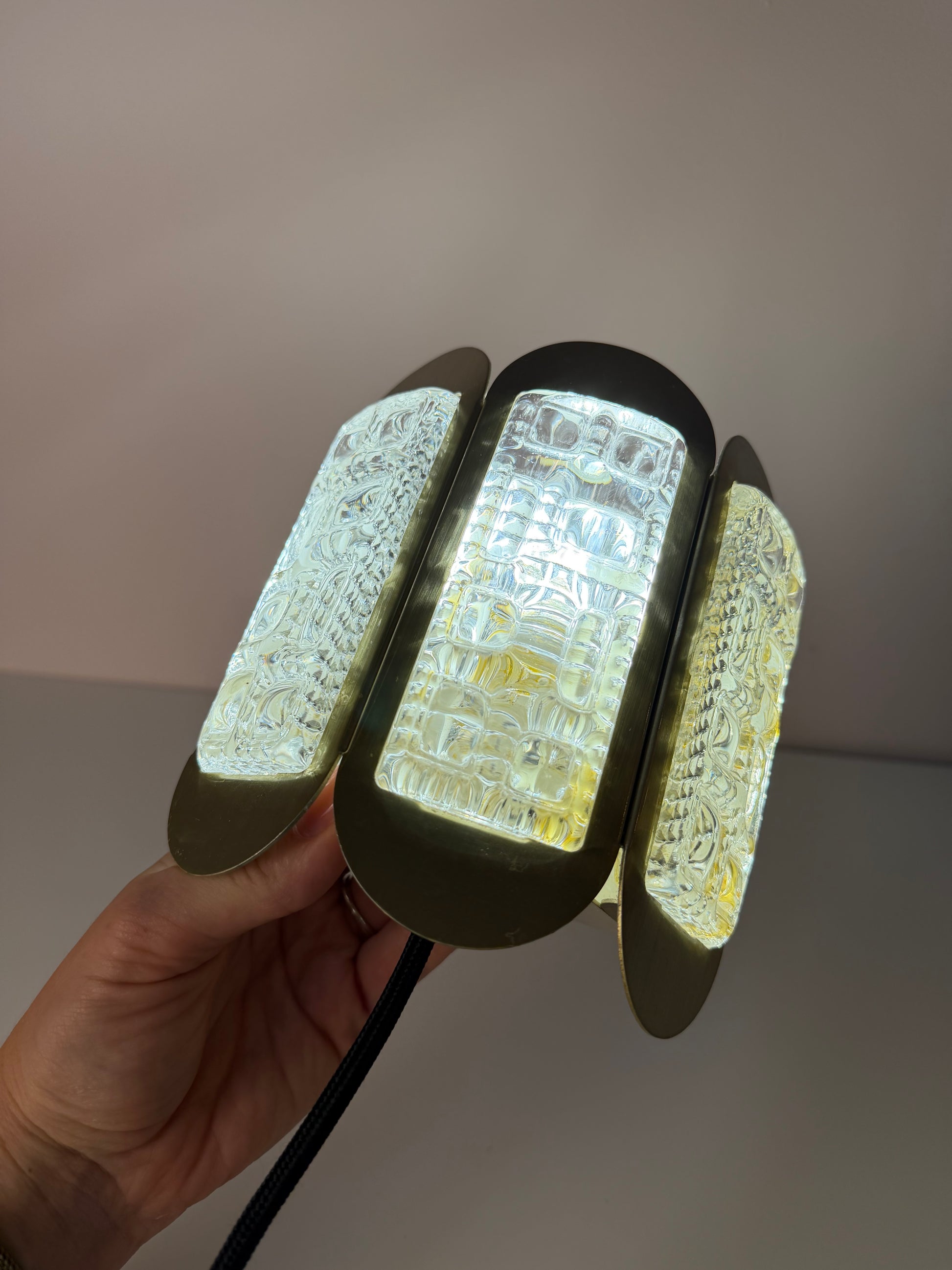 Wandlampe gold Glas von Vitrika