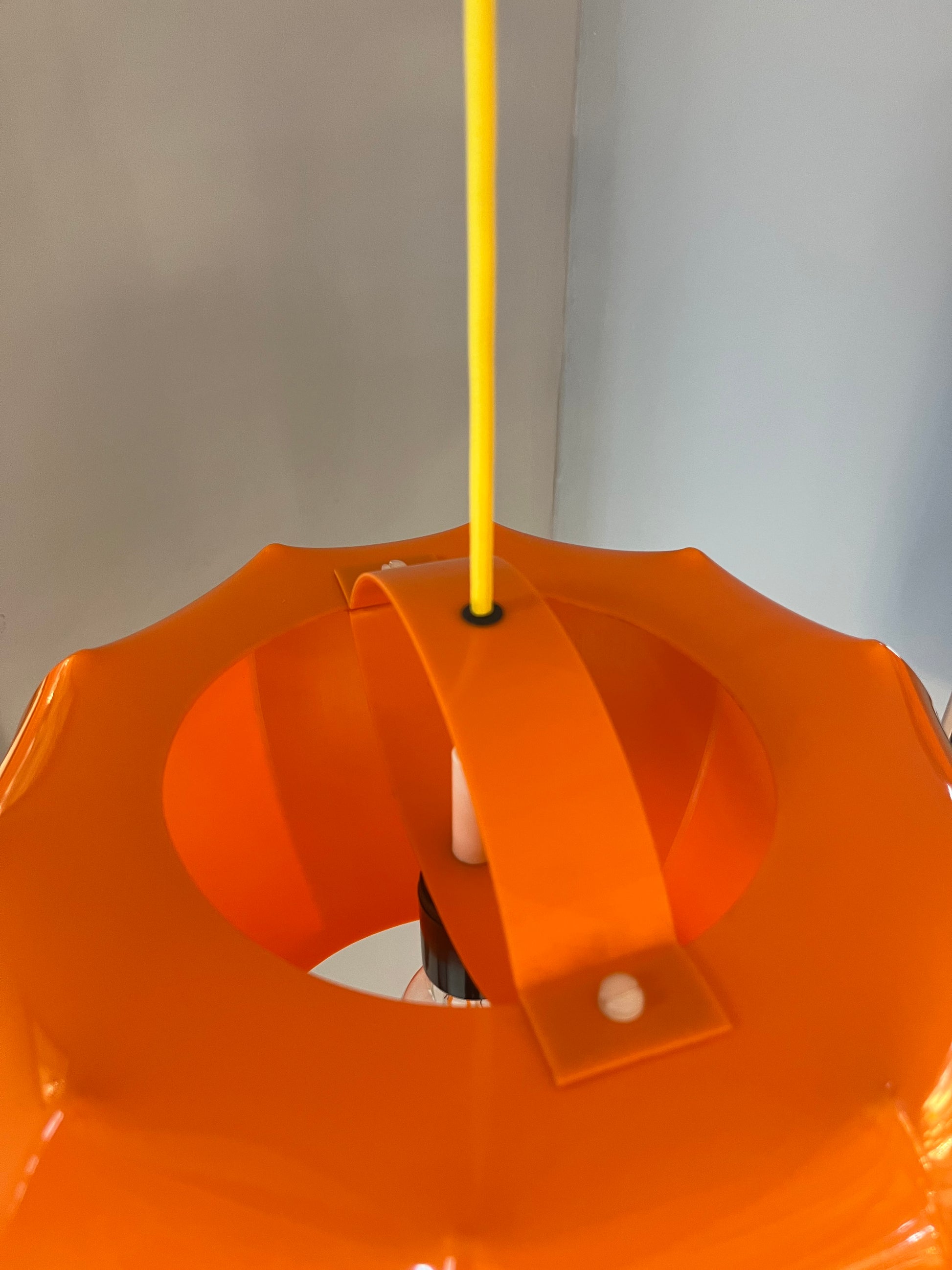 Hängelampe orange Kunststoff von Ilka Plast