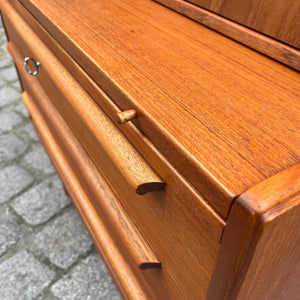 Sekretär Teak mit Spiegel aus Dänemark