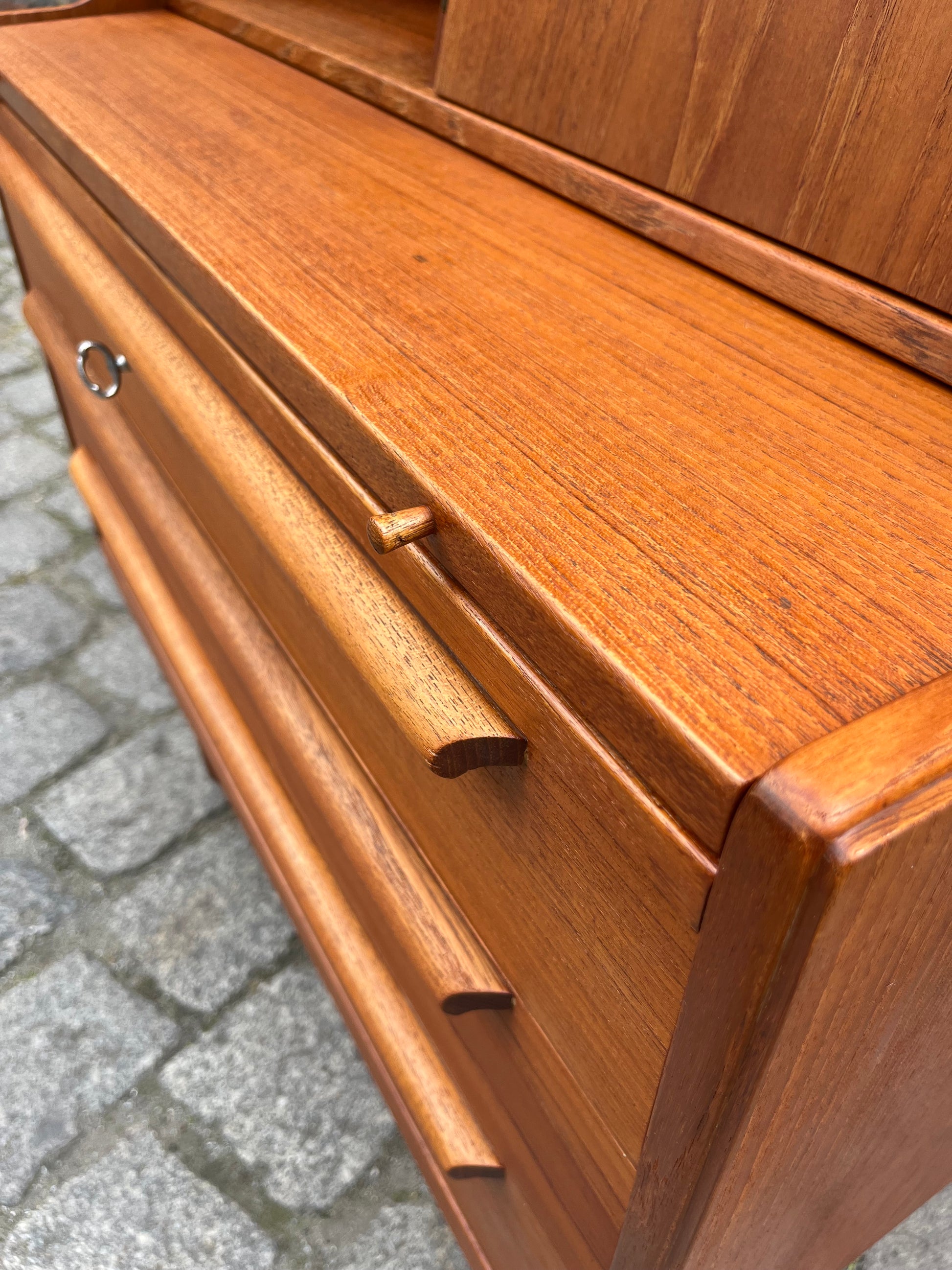 Sekretär Teak mit Spiegel aus Dänemark