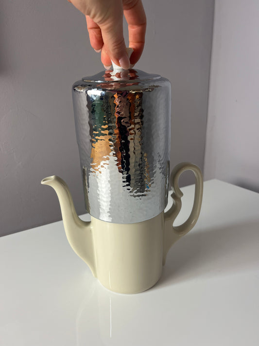 Kaffeekanne mit Warmhalter von J. Kronester Bavaria