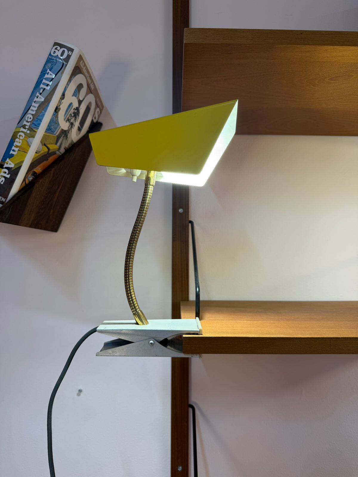 Klemmlampe gelb gold von HOSO (Hoffmeister & Sohn)