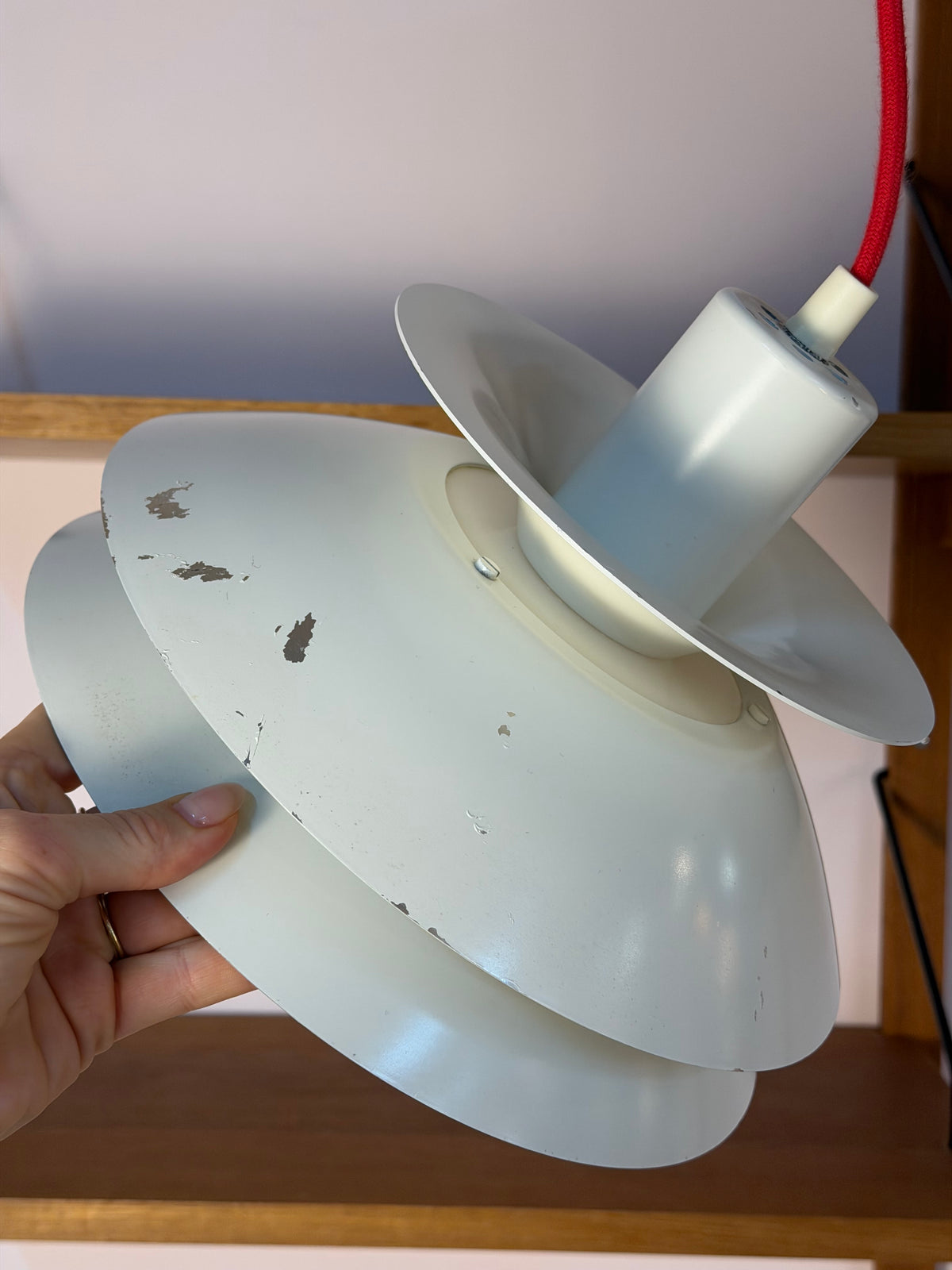 Lamellenlampe weiß aus Dänemark