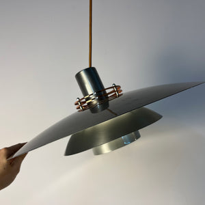 Große Lamellenlampe Leto silber kupfer von Top Lamper