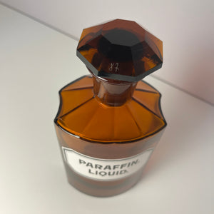 Apothekerglas Paraffin Liquid. braun