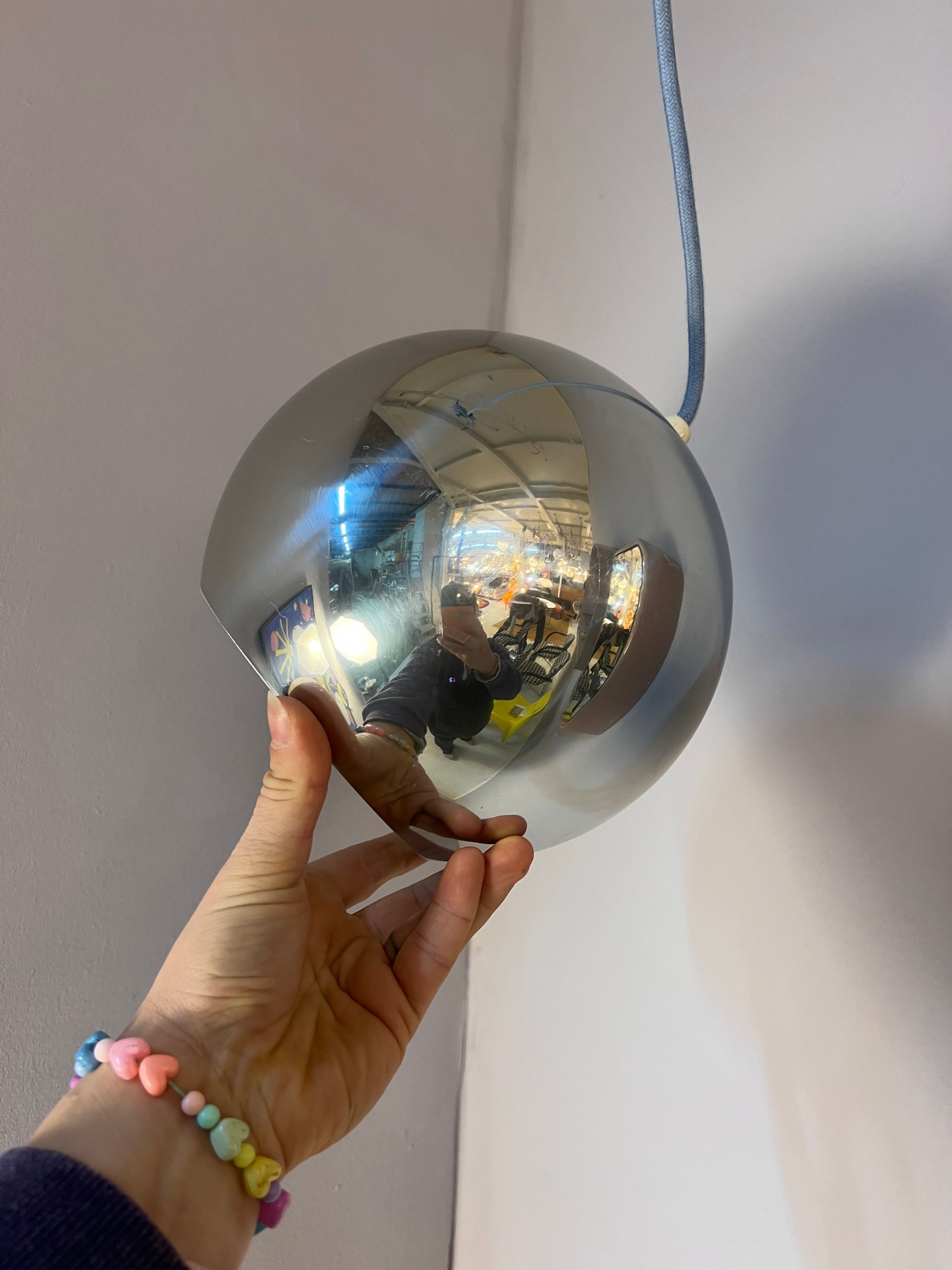 Kugellampe Topan Chrom von Verner Panton