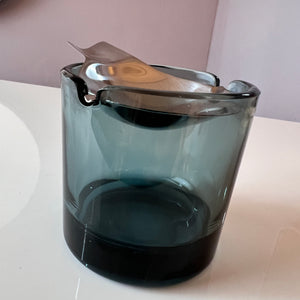 Aschenbecher Glas Edelstahl von Wilhelm Wagenfeld für WMF