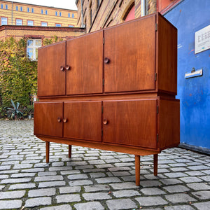 Highboard Teak mit runden Griffen