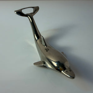 Flaschenöffner Delfin silber aus Dänemark