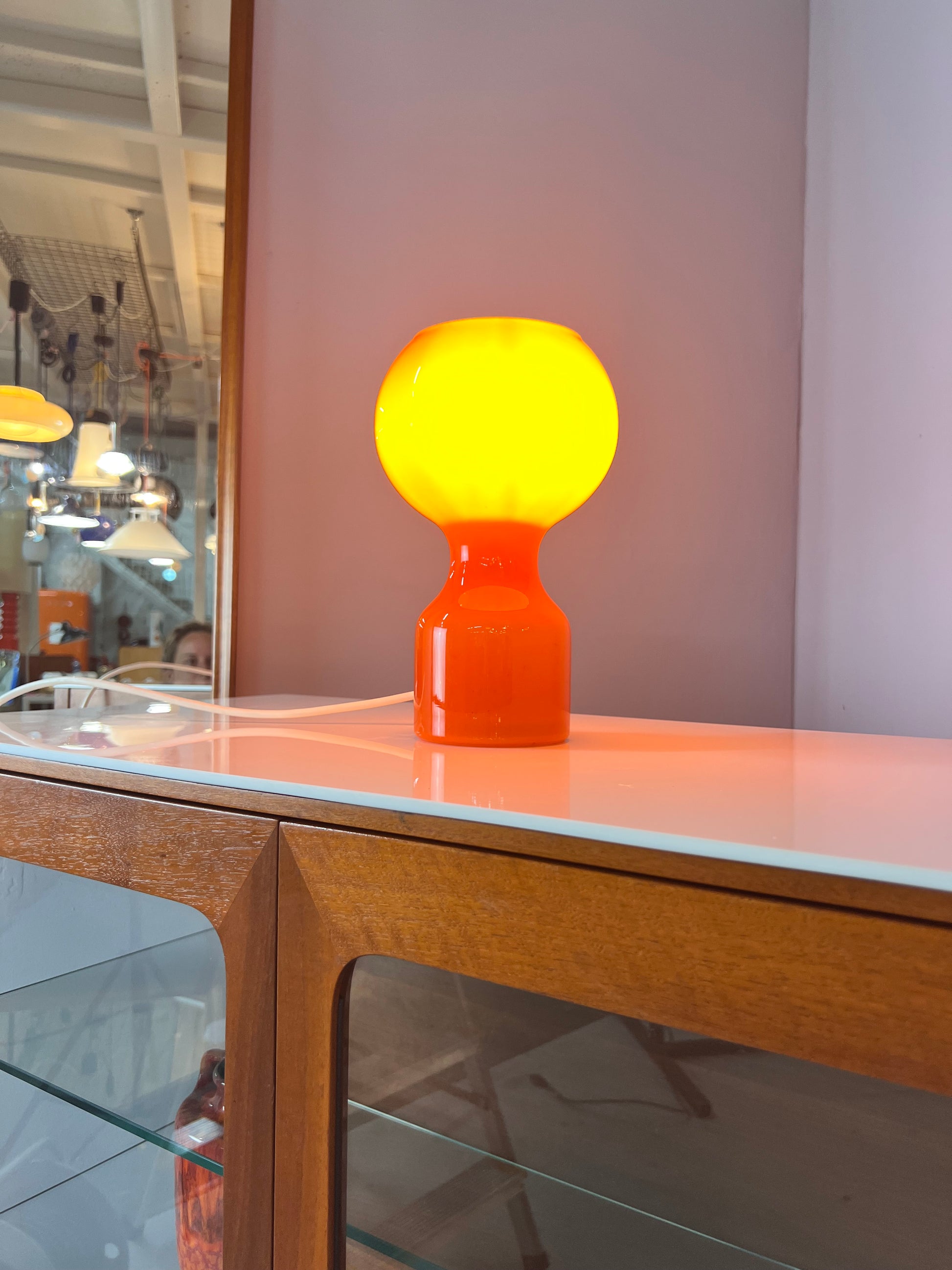Tischlampe orange von Jean-Paul Emonds-Alt für Philips