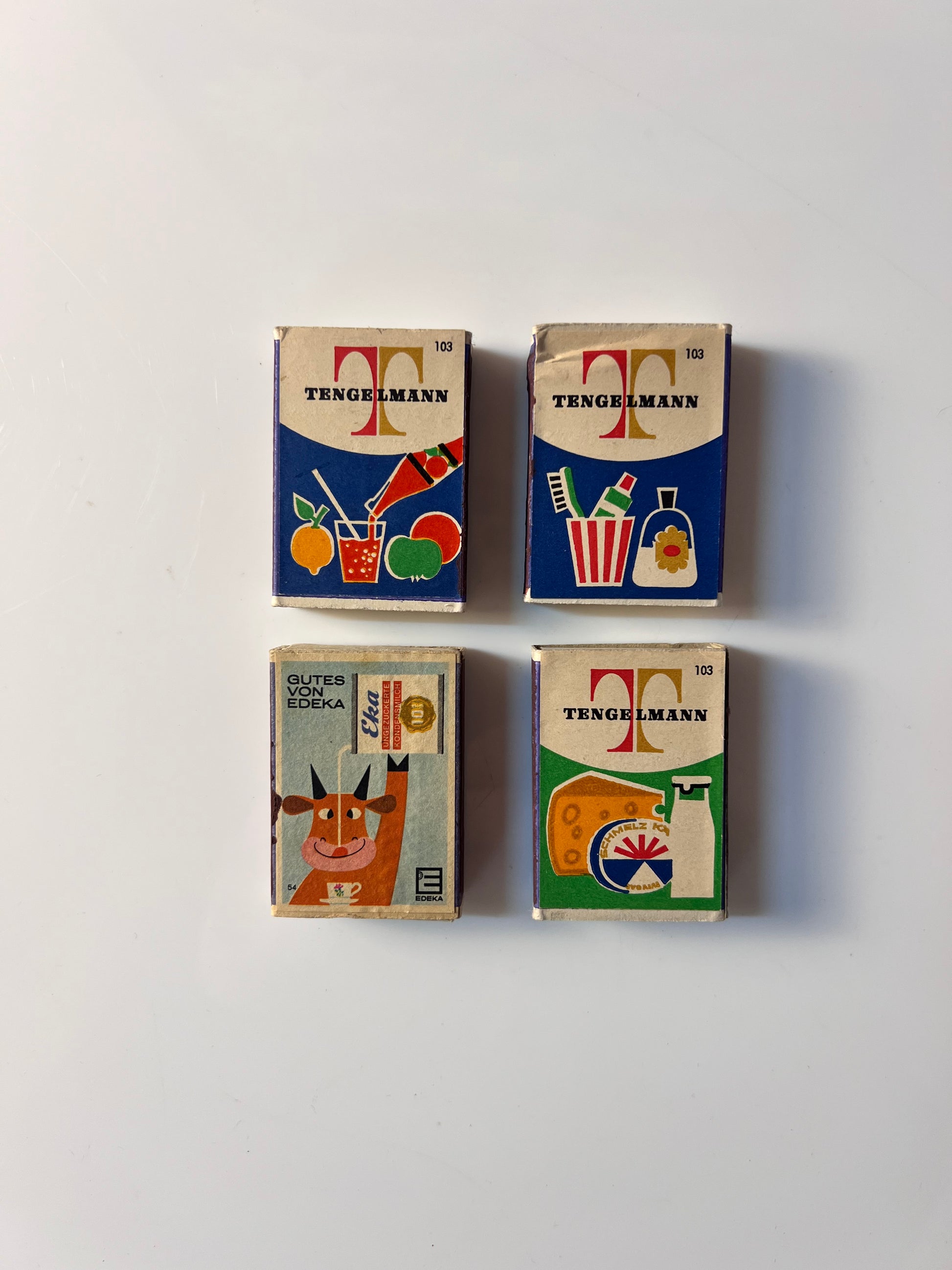 Set: Vintage Streichhölzer Tengelmann Edeka Sammlerobjekt
