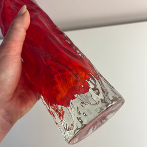 Set: 2 Vasen rot von Kurt Wokan für Ingrid Glas