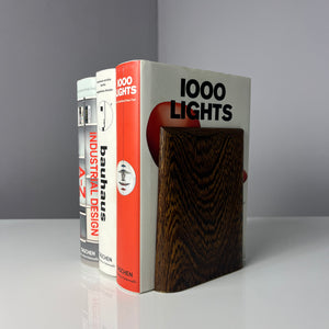 Set: 2x eckige Buchstütze Palisander