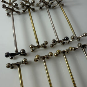 Set: 13x Besteckablage versilbert