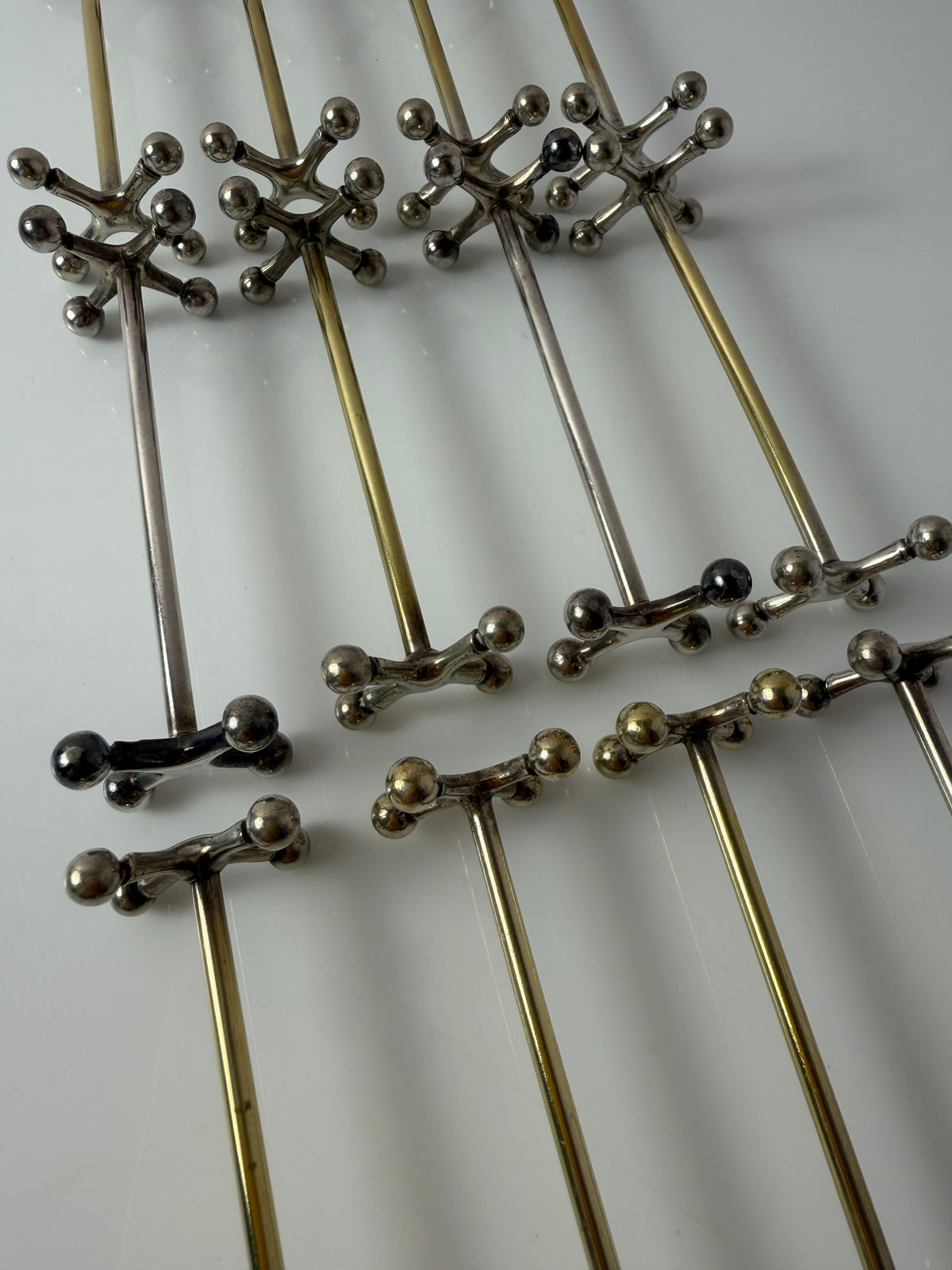 Set: 13x Besteckablage versilbert