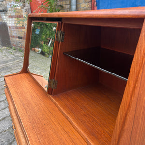 Sekretär Teak mit Spiegel aus Dänemark