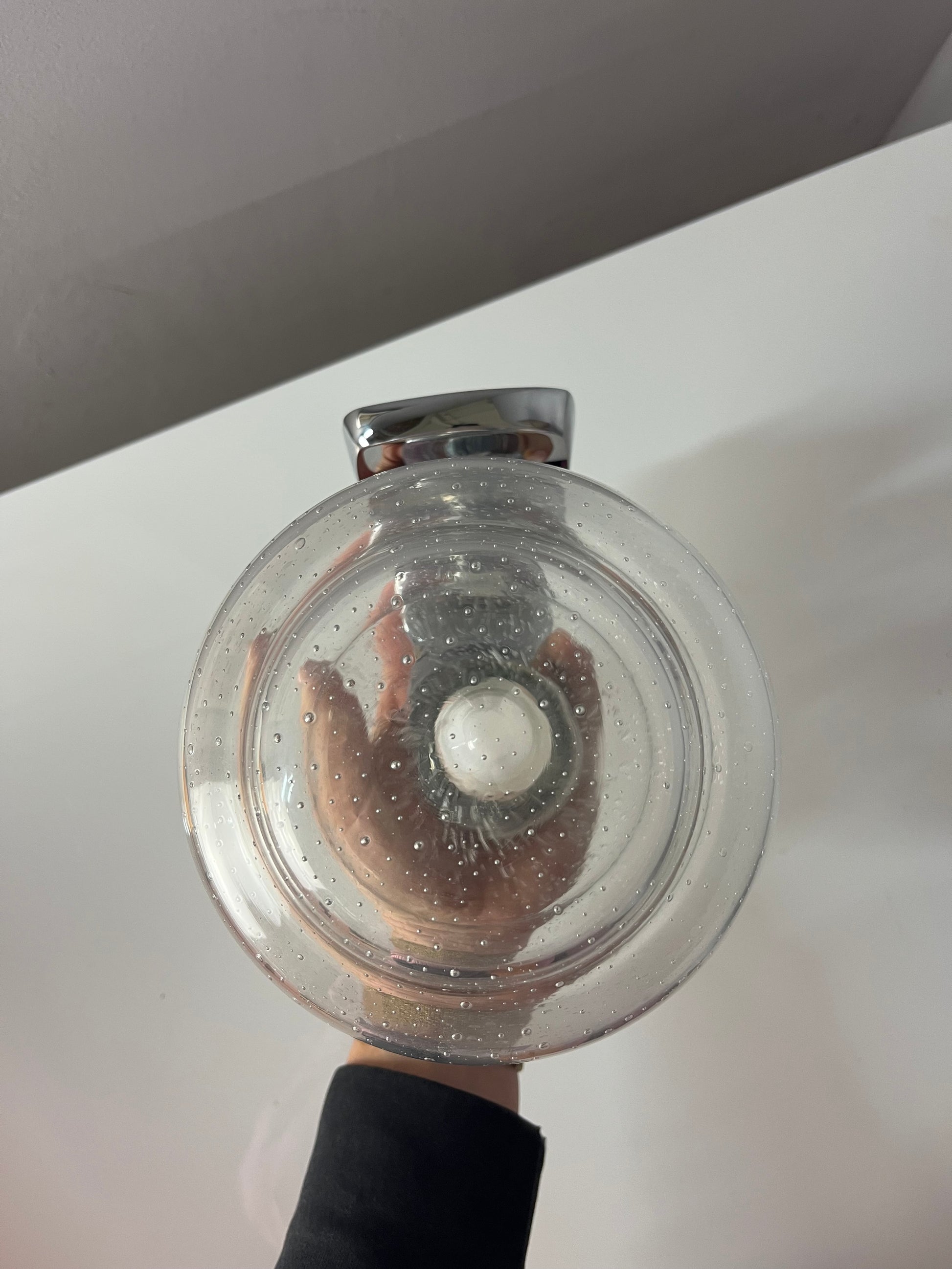 Wandlampe Einschlussglas Chrom von Novus in Originalverpackung