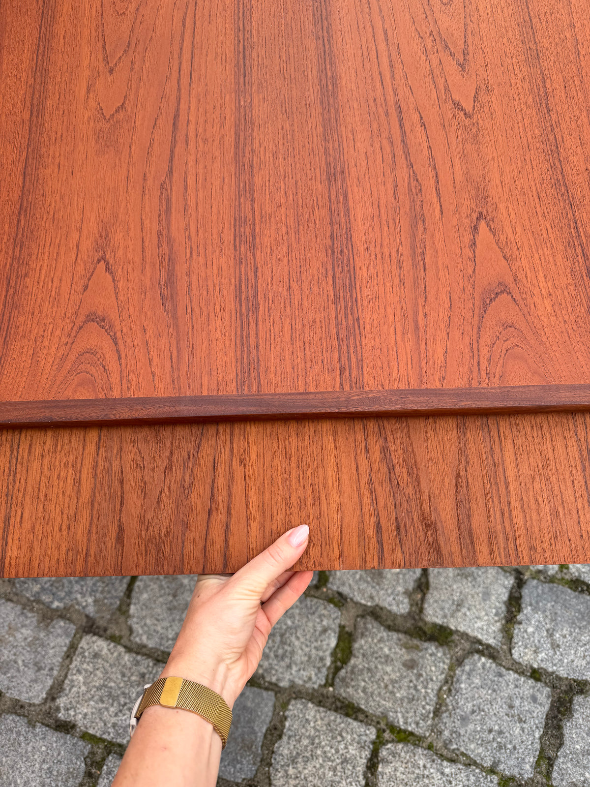 Ausziehbarer Esstisch Teak aus Dänemark