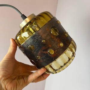 Hängelampe Kupfer Glas von Raak