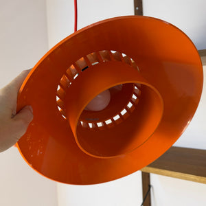 Hängelampe Solar orange Kunststoff von Svend Middelboe für Nordisk Solar