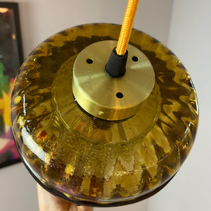 Hängelampe Kupfer Glas von Nanny Still für Raak