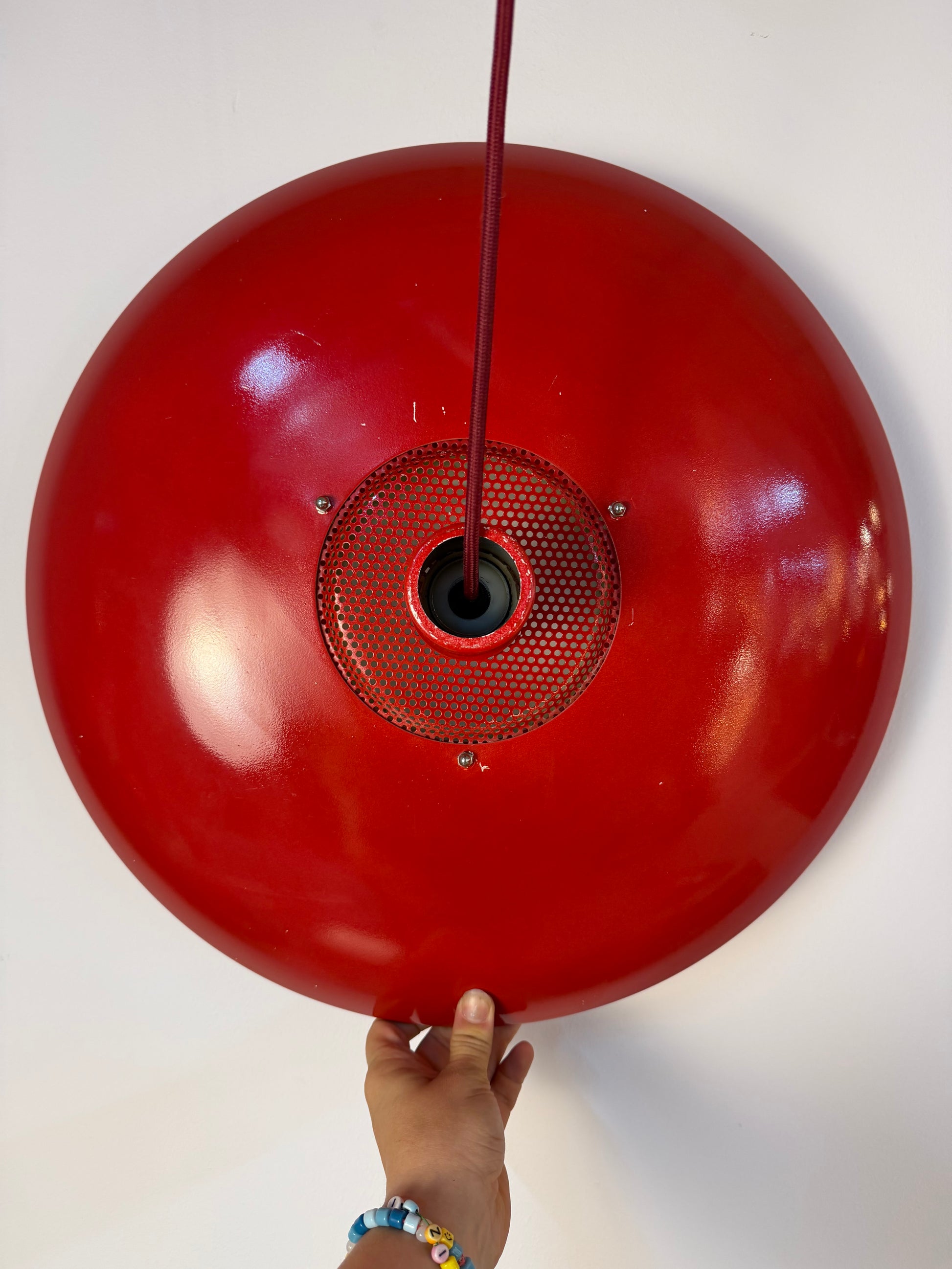 Lamellenlampe rot aus Dänemark