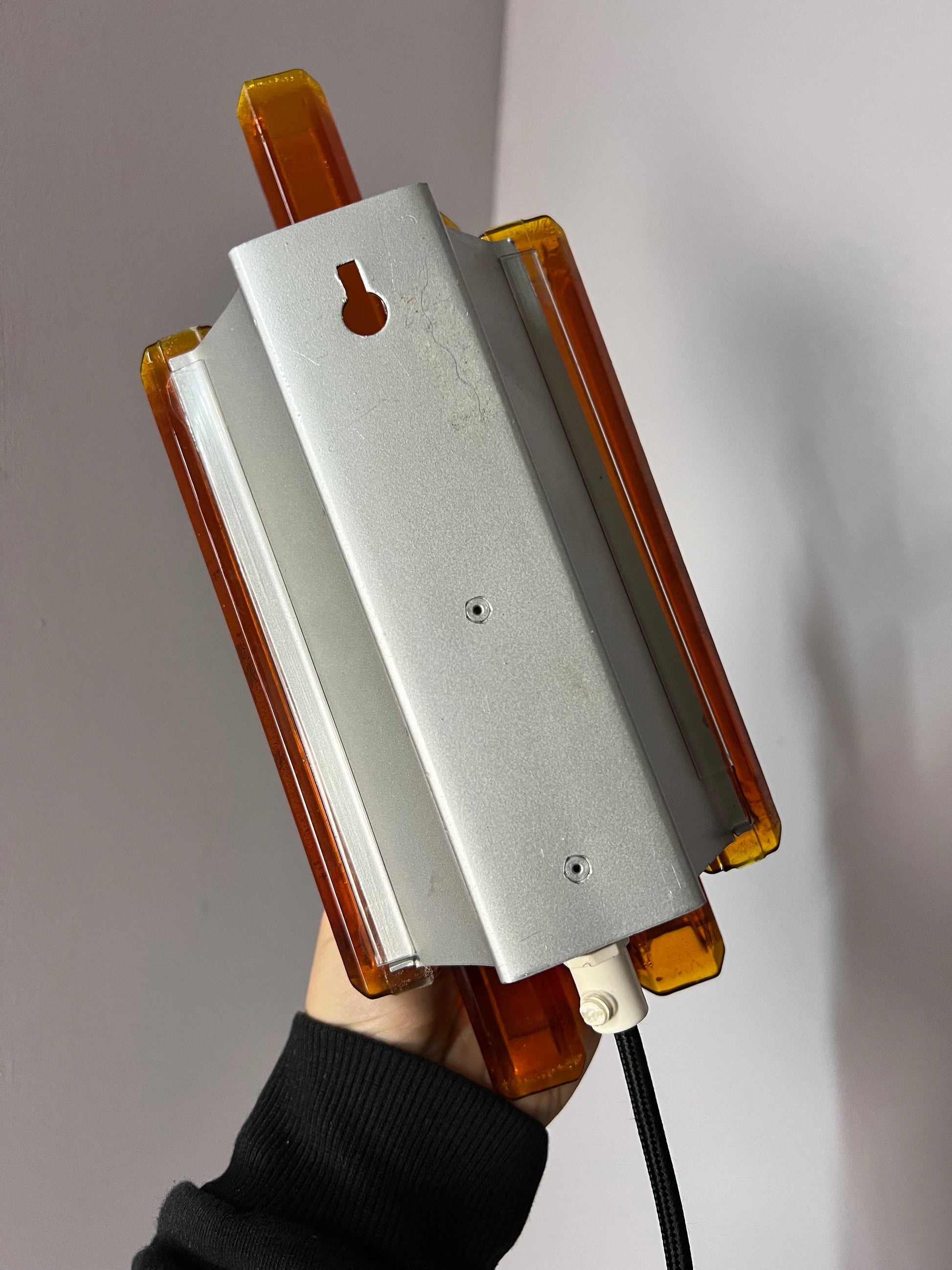 Wandlampe bernsteingelb von Claus Bolby für Cebo