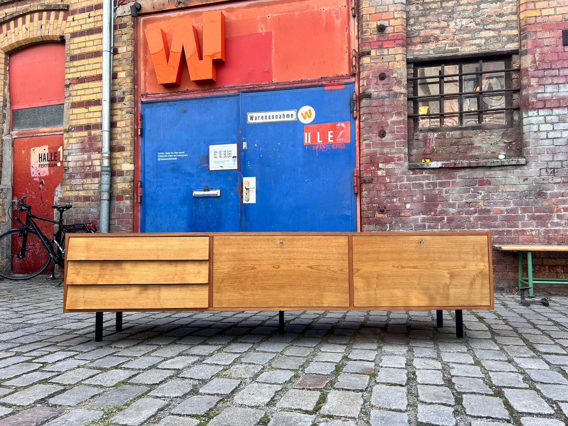 XXL Lowboard Esche 70er