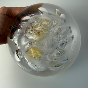 Schale Glas mit Einschlüssen aus Dänemark
