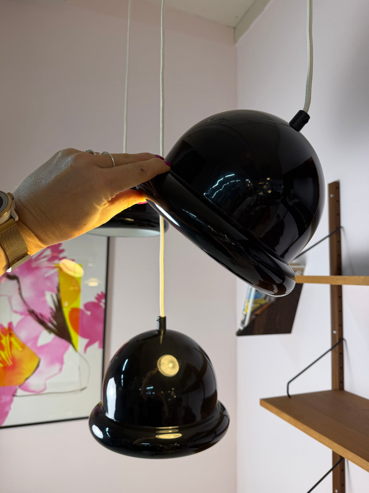 Hängelampe Bowler Hat schwarz