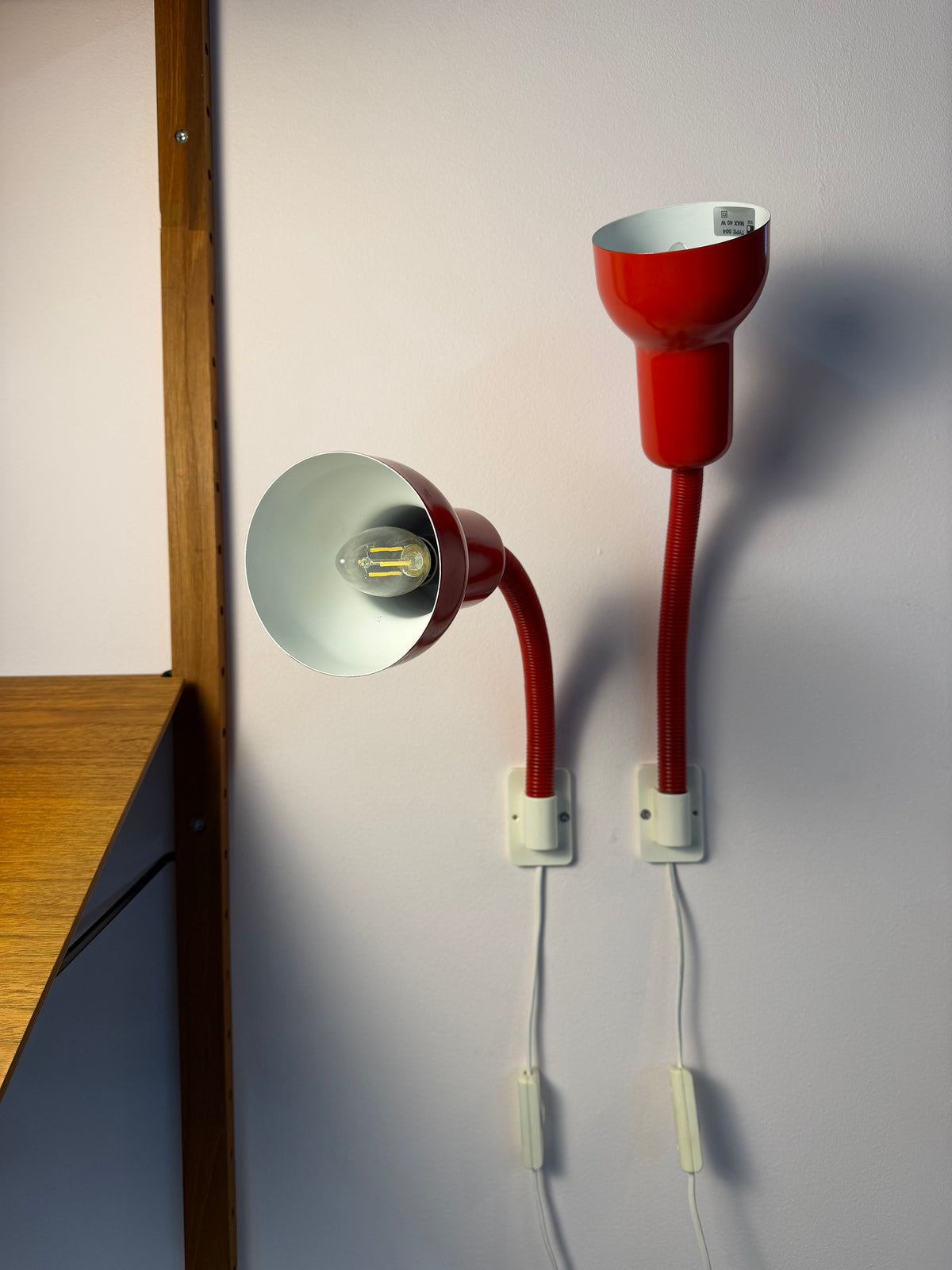 Wandlampe Type 504 rot von Horn
