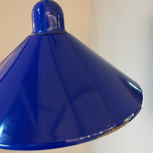 Metalllampe HORN blau aus Dänemark