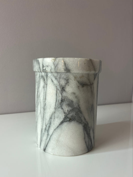 Weinkühler grau weiß Marmor