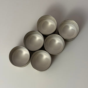 Set: 6x Serviettenring versilbert