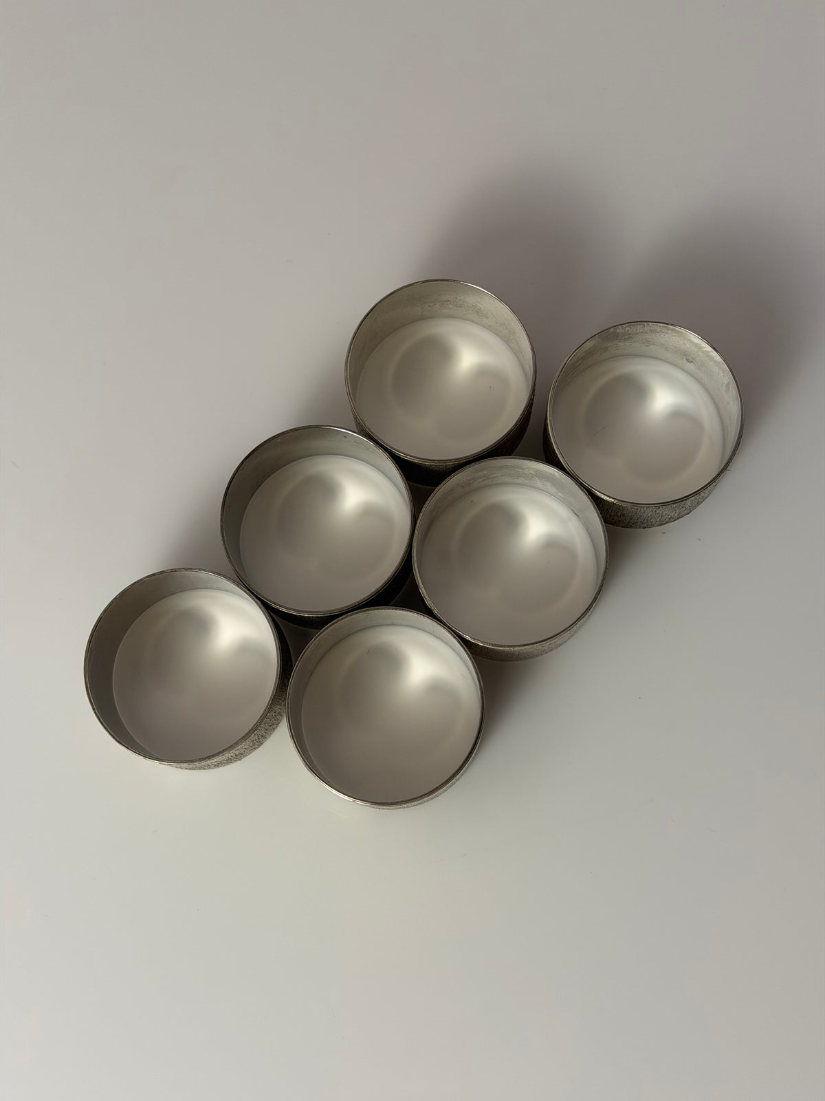 Set: 6x Serviettenring versilbert