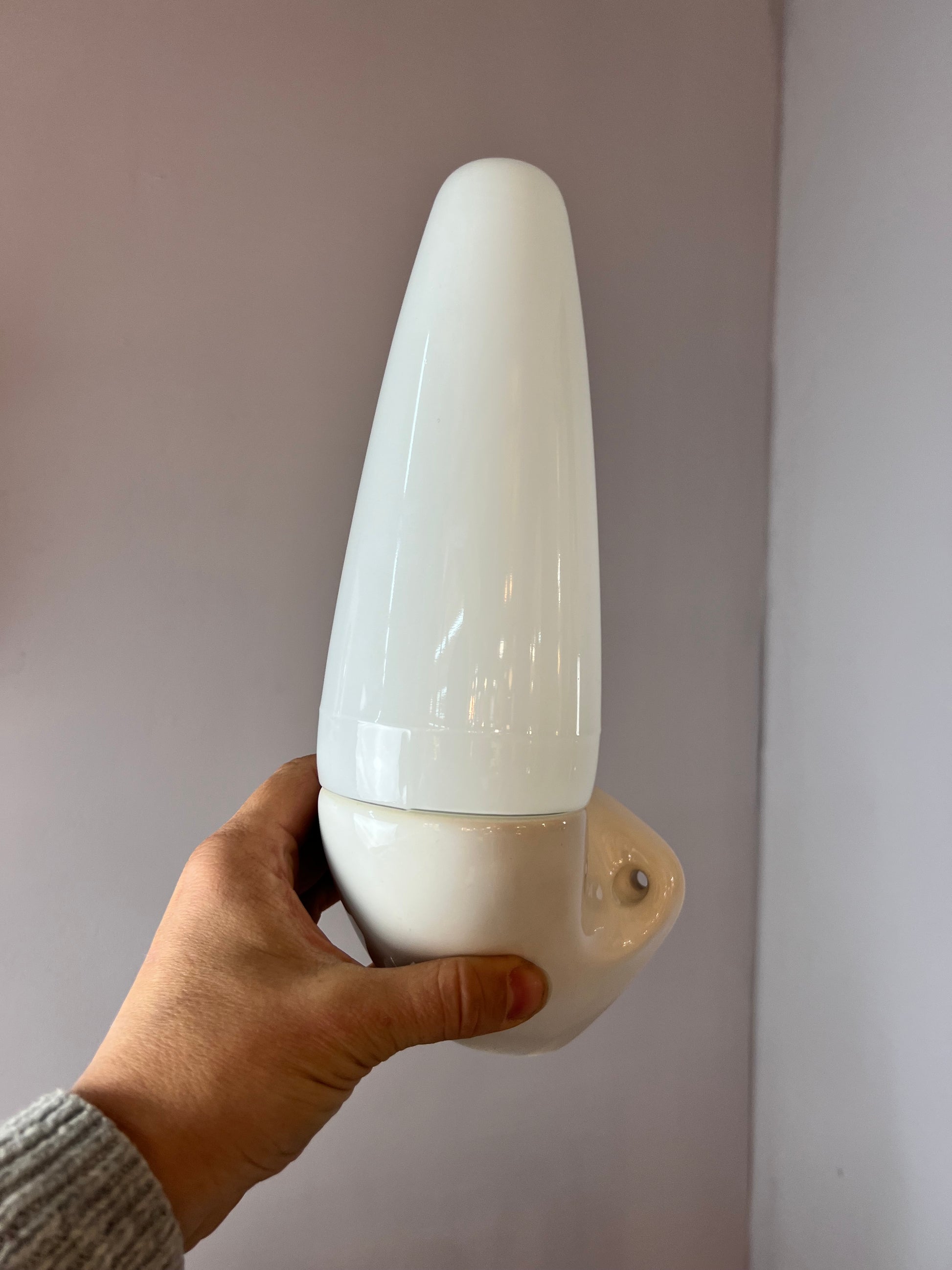 Set: 2x Wandlampe Modell 6035 weiß von Sigvard Bernadotte für Ifö