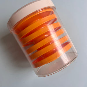 Set: 6x Eierbecher gelb 70er