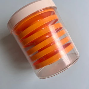 Set: 6x Eierbecher gelb 70er
